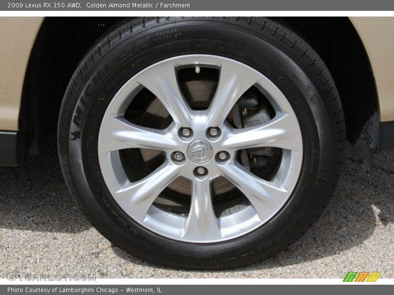 Golden Almond Metallic / Parchment 2009 Lexus RX 350 AWD