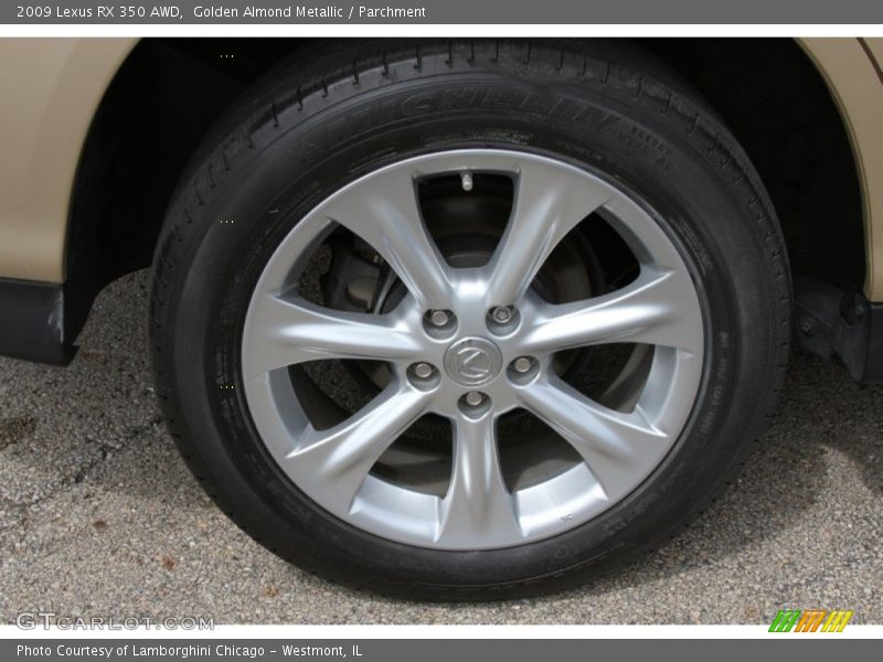 Golden Almond Metallic / Parchment 2009 Lexus RX 350 AWD