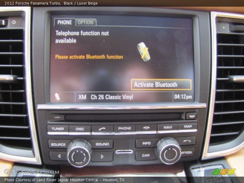 Black / Luxor Beige 2012 Porsche Panamera Turbo