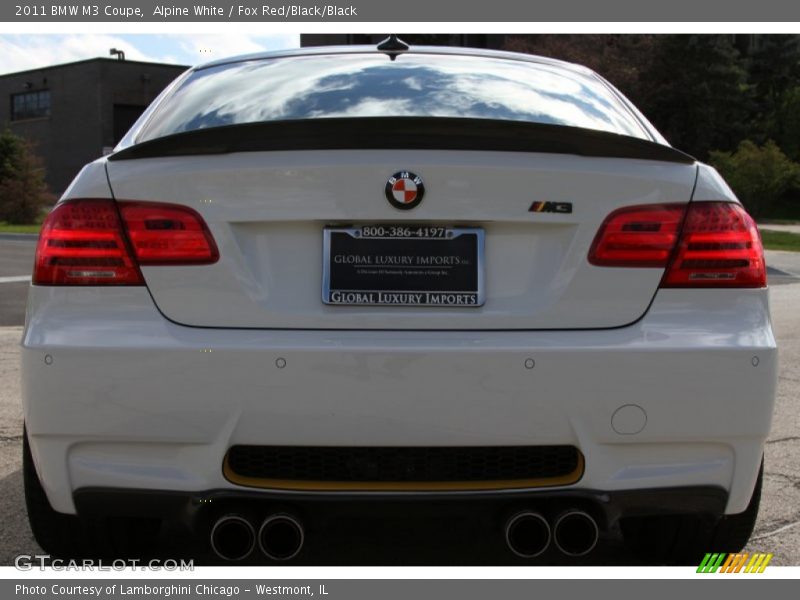 Alpine White / Fox Red/Black/Black 2011 BMW M3 Coupe