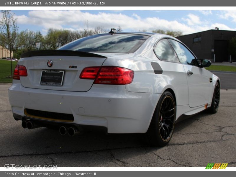 Alpine White / Fox Red/Black/Black 2011 BMW M3 Coupe