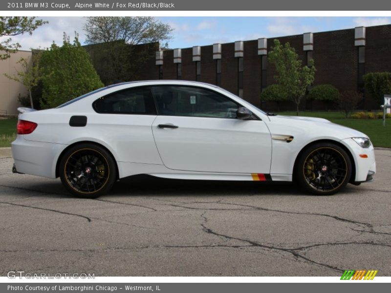 Alpine White / Fox Red/Black/Black 2011 BMW M3 Coupe