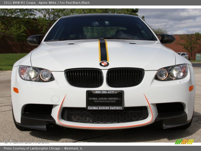 Alpine White / Fox Red/Black/Black 2011 BMW M3 Coupe