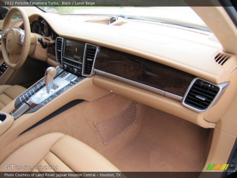 Black / Luxor Beige 2012 Porsche Panamera Turbo