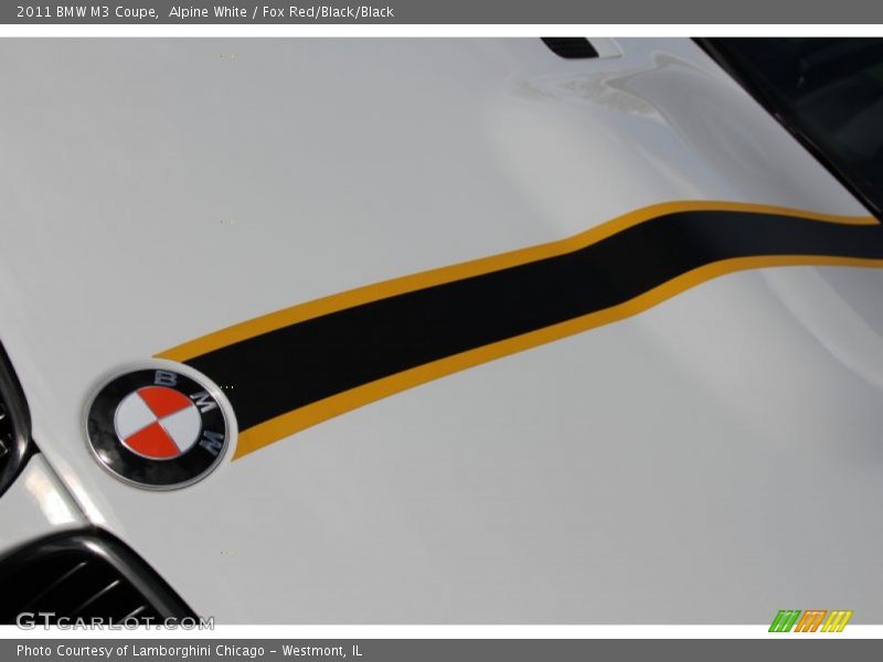 Alpine White / Fox Red/Black/Black 2011 BMW M3 Coupe