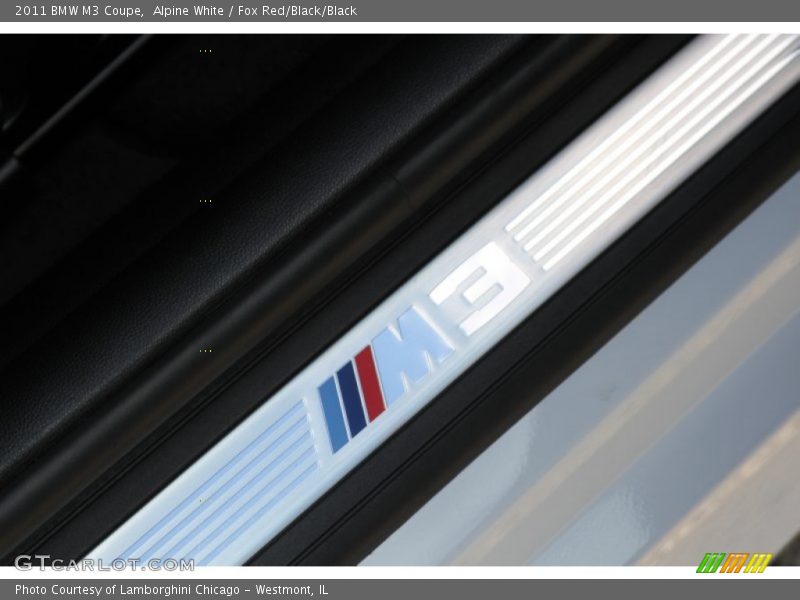 Alpine White / Fox Red/Black/Black 2011 BMW M3 Coupe