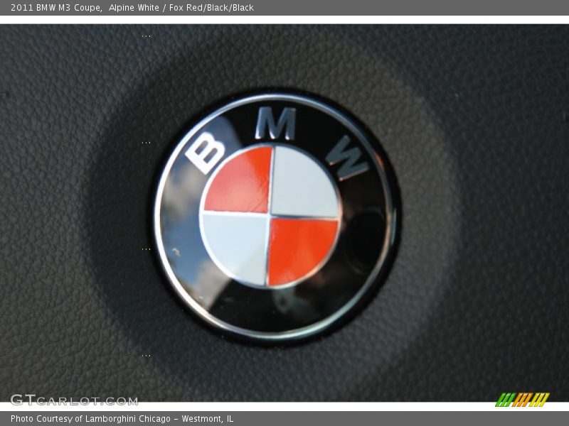 Alpine White / Fox Red/Black/Black 2011 BMW M3 Coupe