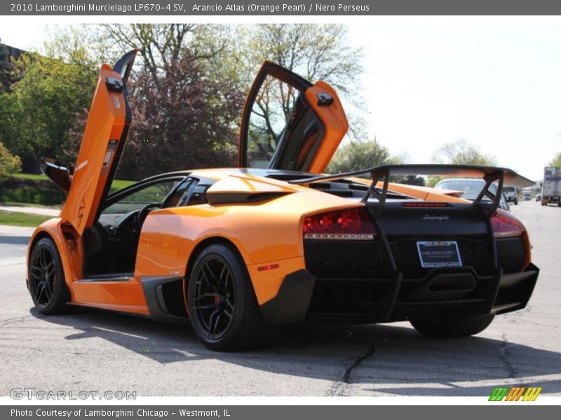 Arancio Atlas (Orange Pearl) / Nero Perseus 2010 Lamborghini Murcielago LP670-4 SV