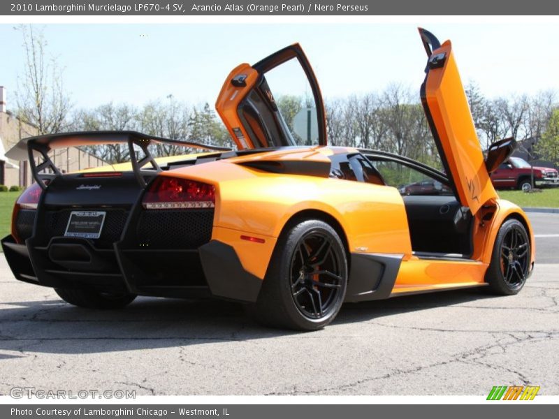Arancio Atlas (Orange Pearl) / Nero Perseus 2010 Lamborghini Murcielago LP670-4 SV