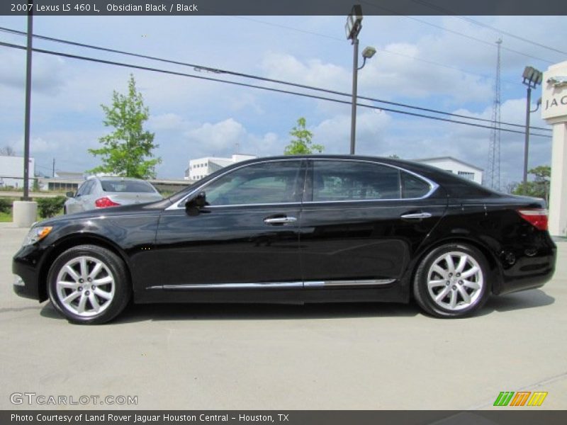 Obsidian Black / Black 2007 Lexus LS 460 L