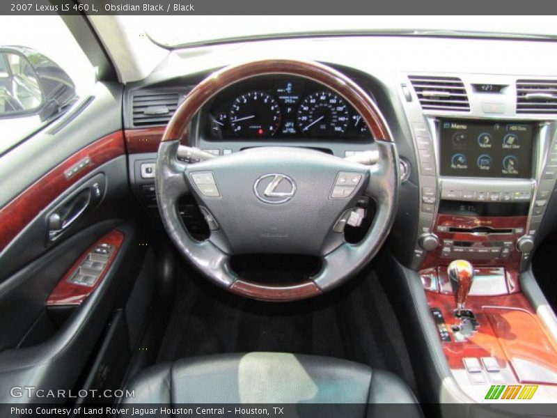 Obsidian Black / Black 2007 Lexus LS 460 L