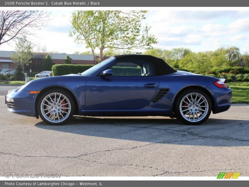 Cobalt Blue Metallic / Black 2008 Porsche Boxster S