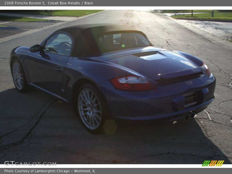 Cobalt Blue Metallic / Black 2008 Porsche Boxster S