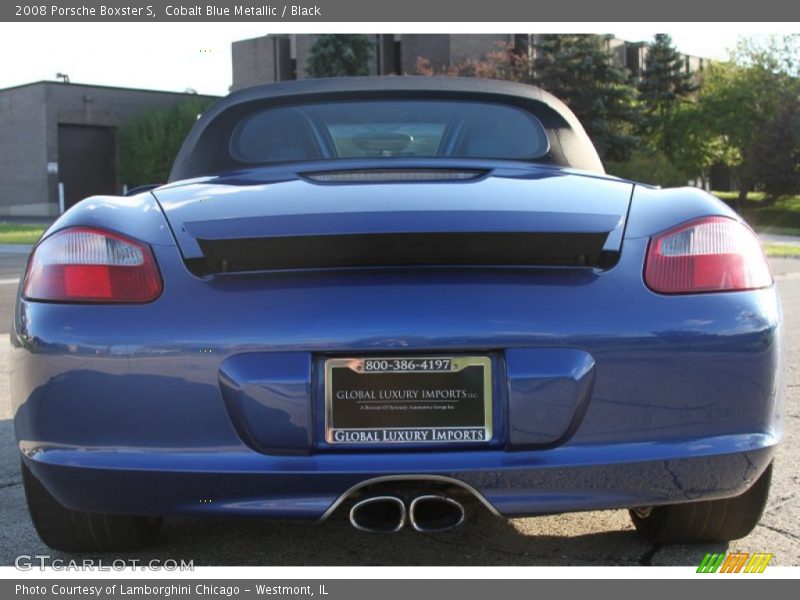 Cobalt Blue Metallic / Black 2008 Porsche Boxster S