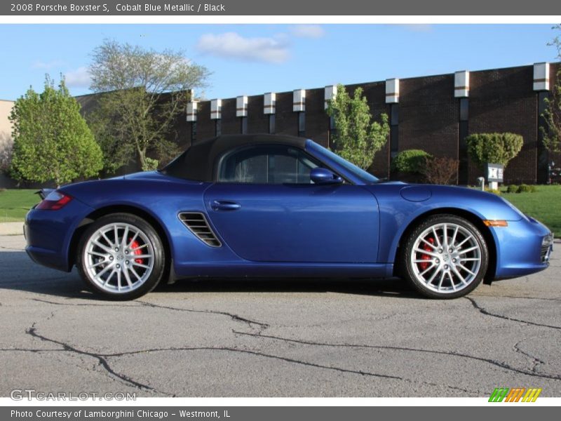 Cobalt Blue Metallic / Black 2008 Porsche Boxster S