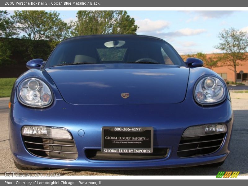 Cobalt Blue Metallic / Black 2008 Porsche Boxster S