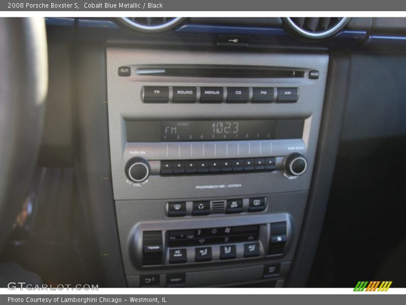 Cobalt Blue Metallic / Black 2008 Porsche Boxster S