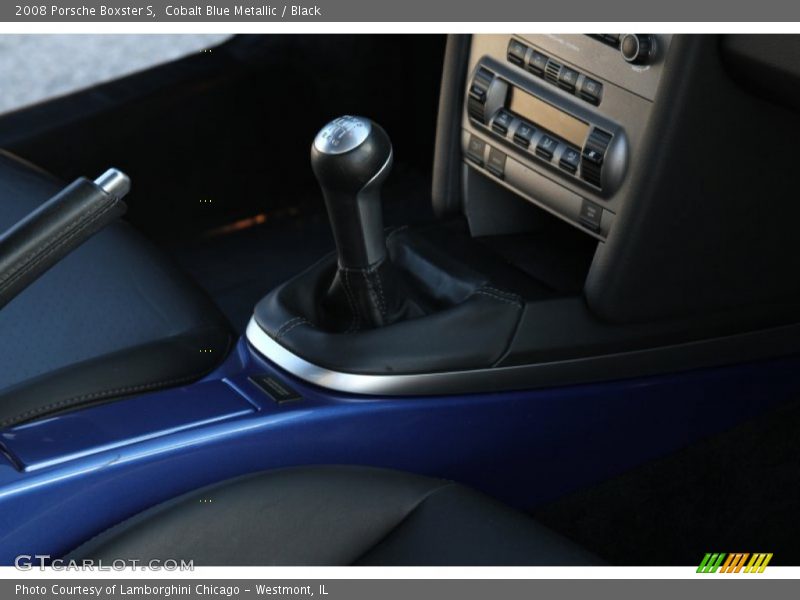 Cobalt Blue Metallic / Black 2008 Porsche Boxster S