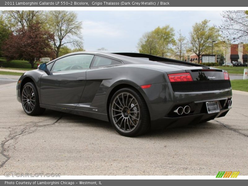 Grigio Thalasso (Dark Grey Metallic) / Black 2011 Lamborghini Gallardo LP 550-2 Bicolore
