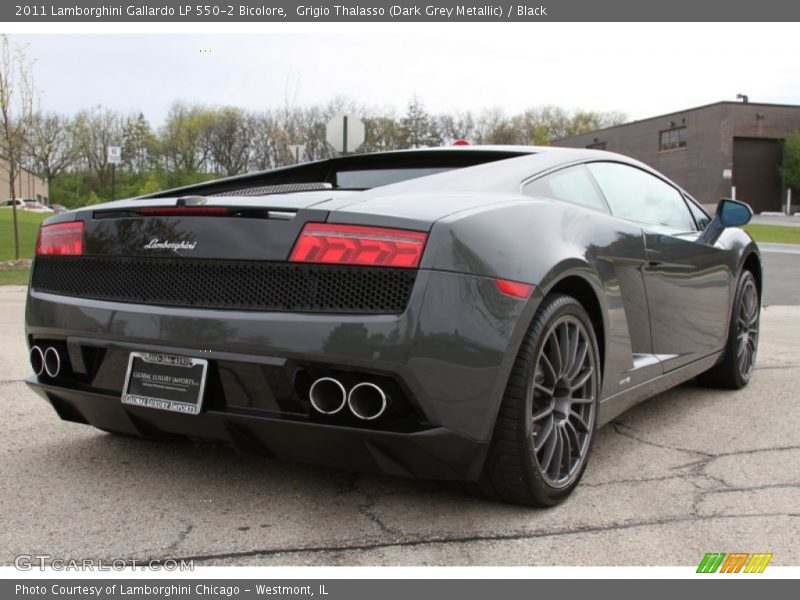 Grigio Thalasso (Dark Grey Metallic) / Black 2011 Lamborghini Gallardo LP 550-2 Bicolore