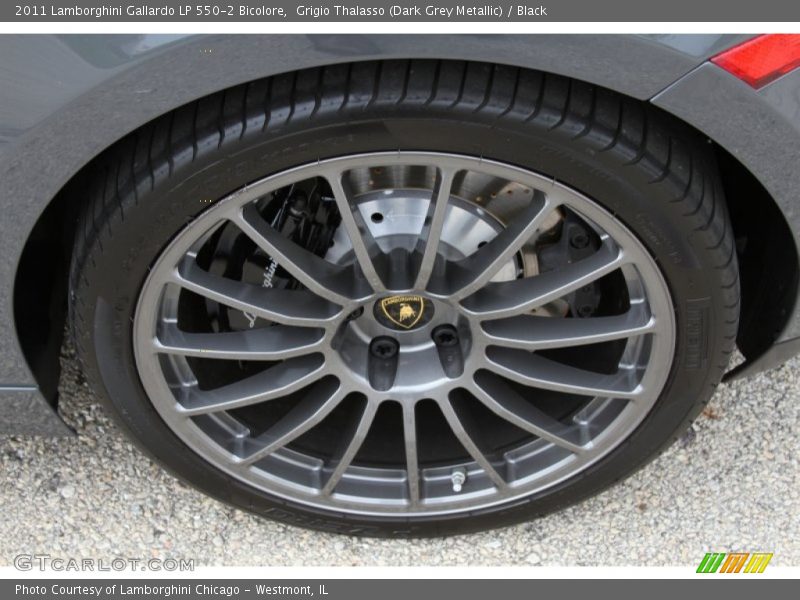 Grigio Thalasso (Dark Grey Metallic) / Black 2011 Lamborghini Gallardo LP 550-2 Bicolore