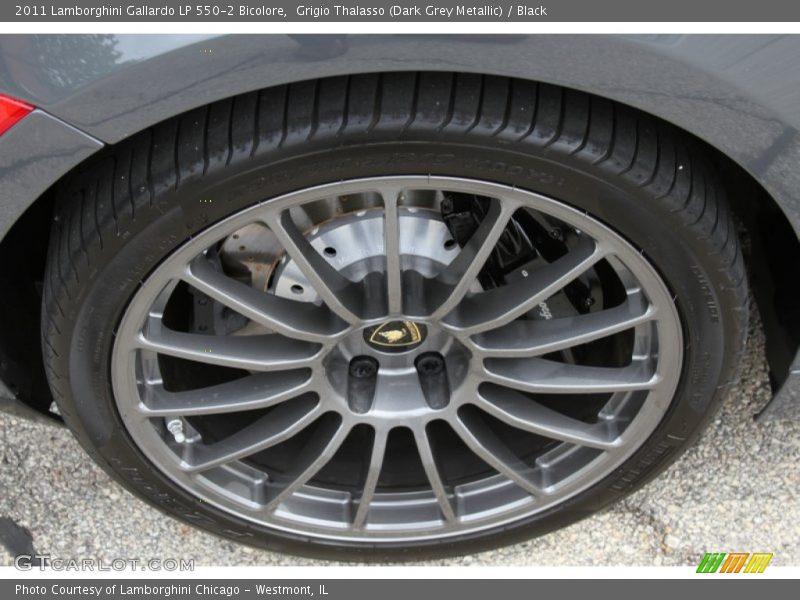 Grigio Thalasso (Dark Grey Metallic) / Black 2011 Lamborghini Gallardo LP 550-2 Bicolore