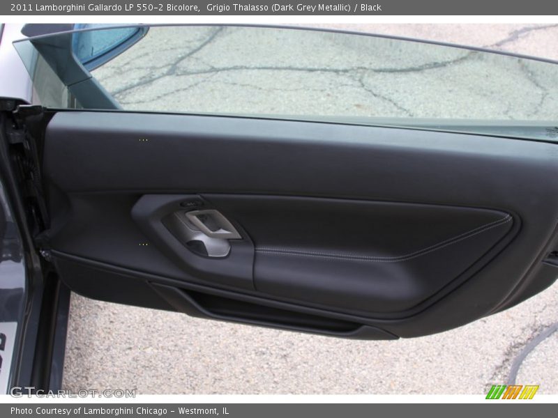 Grigio Thalasso (Dark Grey Metallic) / Black 2011 Lamborghini Gallardo LP 550-2 Bicolore