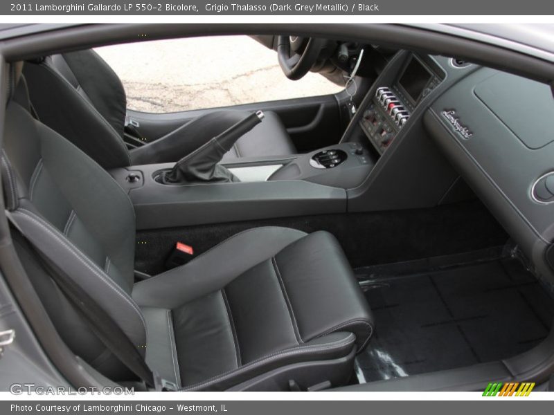 Grigio Thalasso (Dark Grey Metallic) / Black 2011 Lamborghini Gallardo LP 550-2 Bicolore