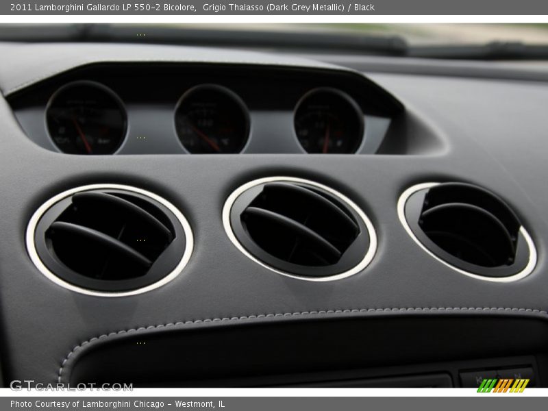 Grigio Thalasso (Dark Grey Metallic) / Black 2011 Lamborghini Gallardo LP 550-2 Bicolore