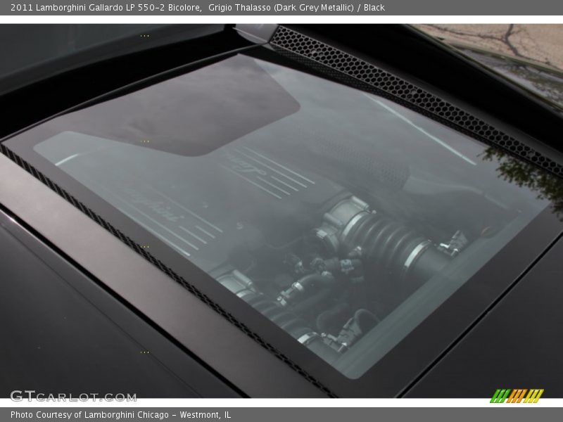 Grigio Thalasso (Dark Grey Metallic) / Black 2011 Lamborghini Gallardo LP 550-2 Bicolore