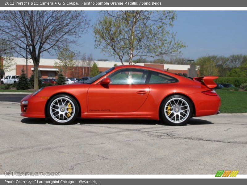  2012 911 Carrera 4 GTS Coupe Paint to Sample Orange Metallic