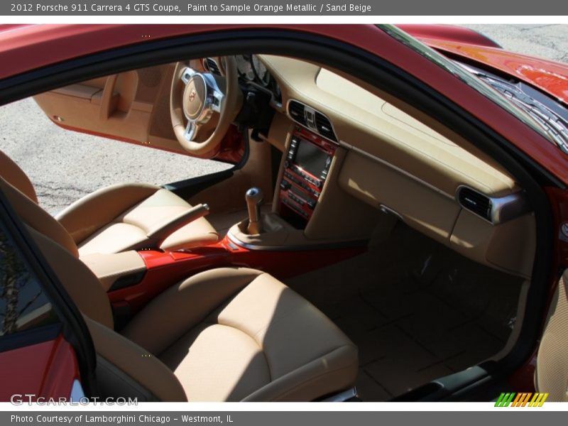 Paint to Sample Orange Metallic / Sand Beige 2012 Porsche 911 Carrera 4 GTS Coupe