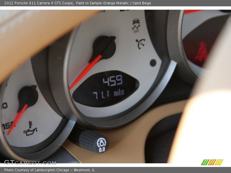 Paint to Sample Orange Metallic / Sand Beige 2012 Porsche 911 Carrera 4 GTS Coupe