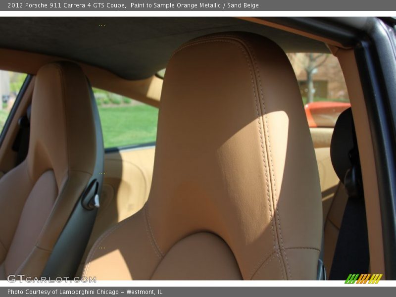 Paint to Sample Orange Metallic / Sand Beige 2012 Porsche 911 Carrera 4 GTS Coupe
