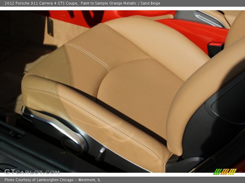 Paint to Sample Orange Metallic / Sand Beige 2012 Porsche 911 Carrera 4 GTS Coupe