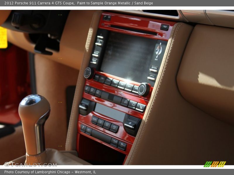 Paint to Sample Orange Metallic / Sand Beige 2012 Porsche 911 Carrera 4 GTS Coupe