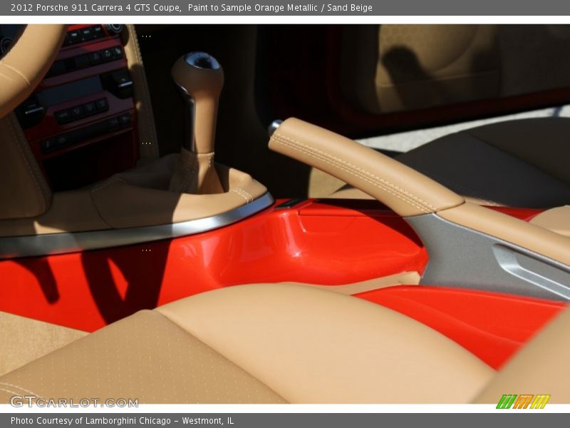 Paint to Sample Orange Metallic / Sand Beige 2012 Porsche 911 Carrera 4 GTS Coupe