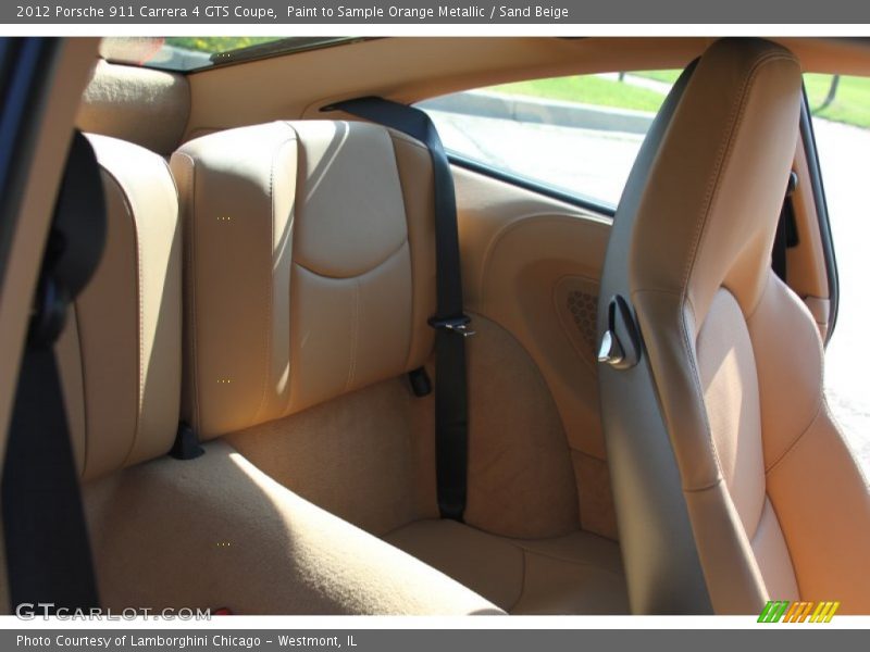 Paint to Sample Orange Metallic / Sand Beige 2012 Porsche 911 Carrera 4 GTS Coupe