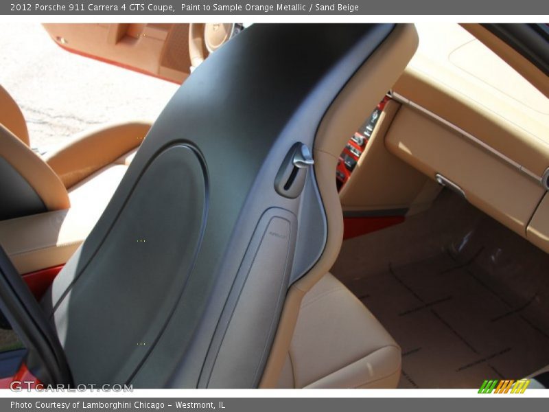 Paint to Sample Orange Metallic / Sand Beige 2012 Porsche 911 Carrera 4 GTS Coupe