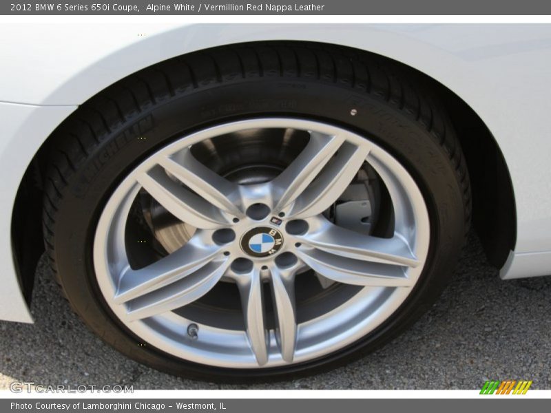 Alpine White / Vermillion Red Nappa Leather 2012 BMW 6 Series 650i Coupe