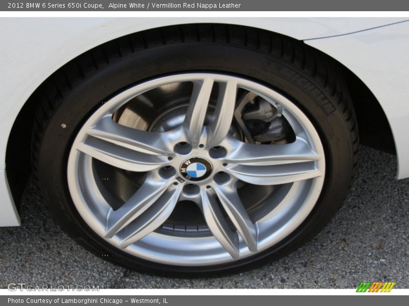 Alpine White / Vermillion Red Nappa Leather 2012 BMW 6 Series 650i Coupe