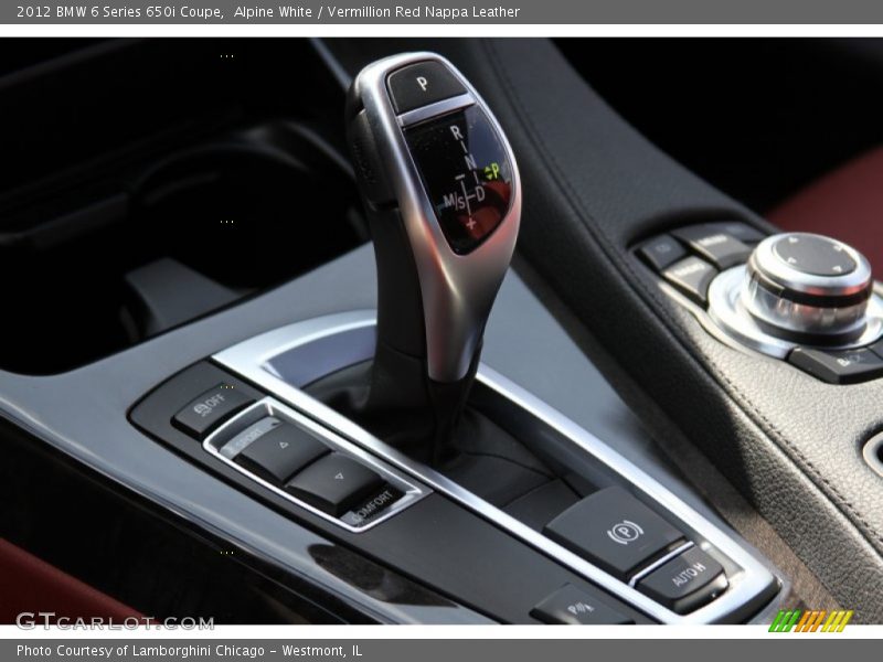 Alpine White / Vermillion Red Nappa Leather 2012 BMW 6 Series 650i Coupe