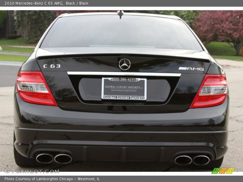 Black / Black 2010 Mercedes-Benz C 63 AMG