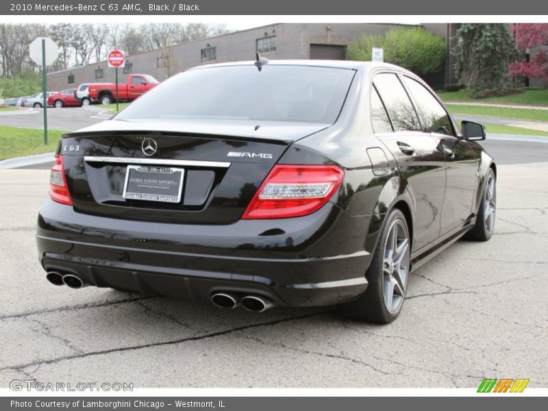 Black / Black 2010 Mercedes-Benz C 63 AMG