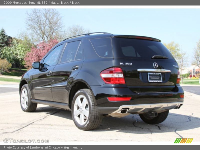 Black / Black 2009 Mercedes-Benz ML 350 4Matic