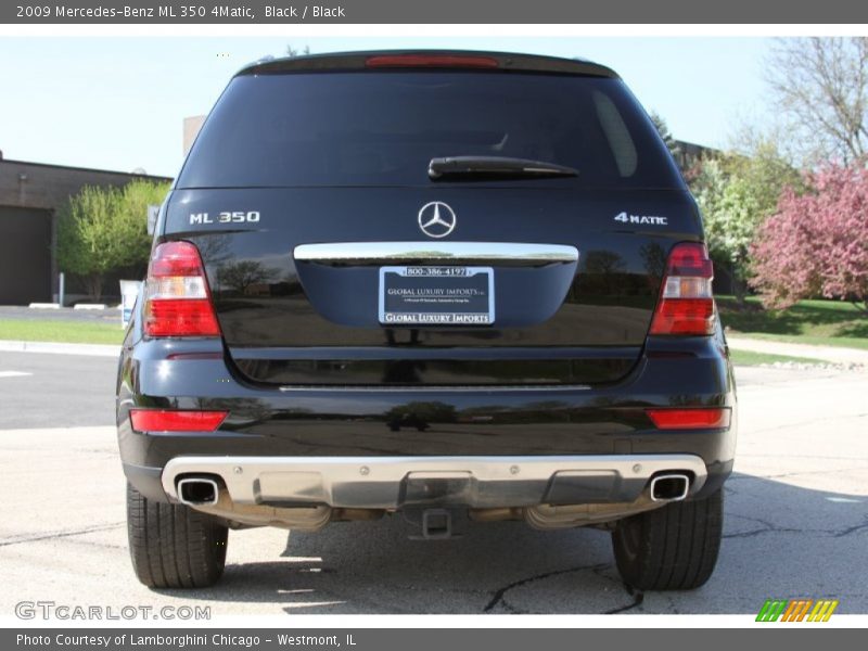 Black / Black 2009 Mercedes-Benz ML 350 4Matic