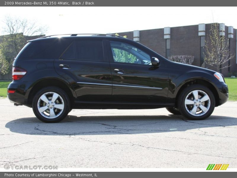 Black / Black 2009 Mercedes-Benz ML 350 4Matic