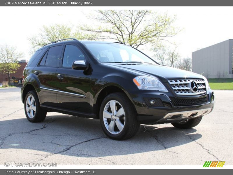 Black / Black 2009 Mercedes-Benz ML 350 4Matic