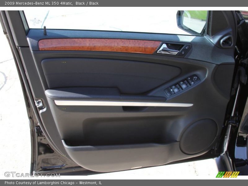 Black / Black 2009 Mercedes-Benz ML 350 4Matic