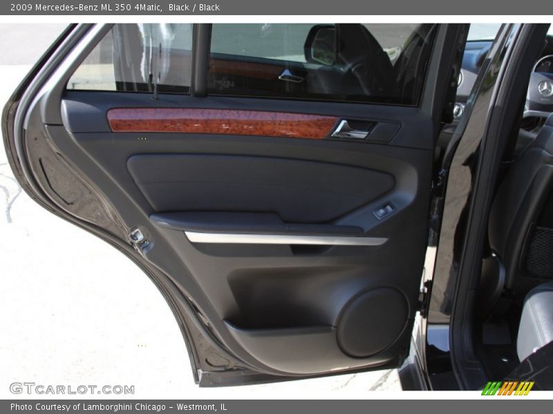 Black / Black 2009 Mercedes-Benz ML 350 4Matic